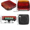 12V/24V Magnetische Kabellose 20-LED LKW-Heckleuchte Anhänger Signal Warnbremsleuchte für Wohnwagen Wohnmobil LKW LKW