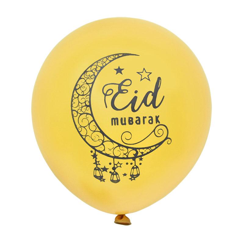 10Pcs Eid Mubarak Latex Balloon Ramadan Kareem Decoration Air Globos Ramadan Mubarak Muslim Islamic Festival Party Supplies 2025