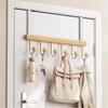 6 Hooks Door Hooks Without Drilling Coat Hangers New Hats Clothes Rack Home