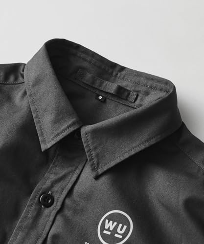 GORDON MILLER WORKS_UTILITY VIBTEX Unisex Work Shirt, Size 1 (equivalent To JP M), Charcoal Gray, 1767072