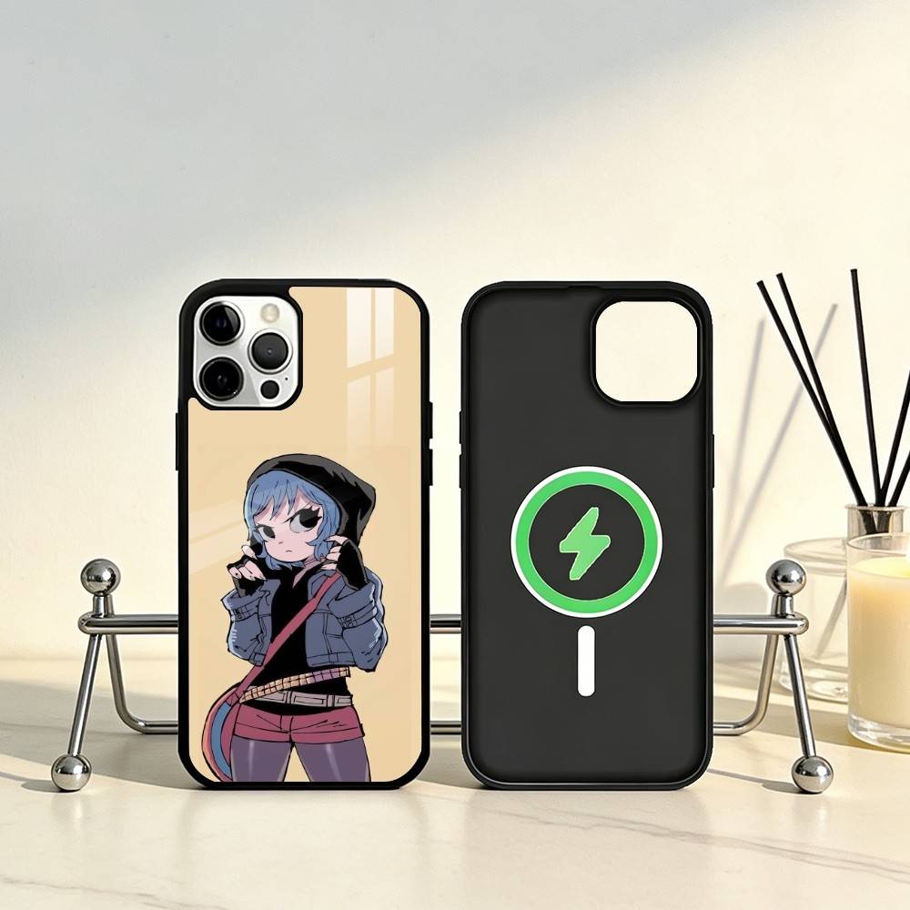 

R-Ramona F-Flowers Phone Case For iPhone17,16,15,14,13,12,11 Plus,Pro Max Magnetic For Magsafe Wireless Charging iPhone17