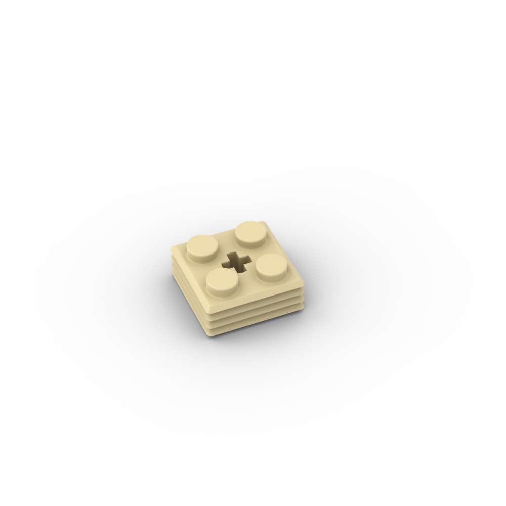 

Non-Toxic Moc 10Pcs 71752 Modified 2X2X2/3 Ribbed Building Blocks Board With Axle Assemble Educational Particle Toy Children Birthday Gift