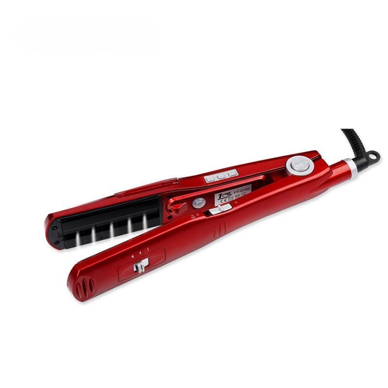 Steam Hair Straightener & Curler with Moisturizing Care – Customizable Electric Clip