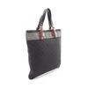 Used LOEWE anagram Tote Bag canvas leather Black Brown Used Women