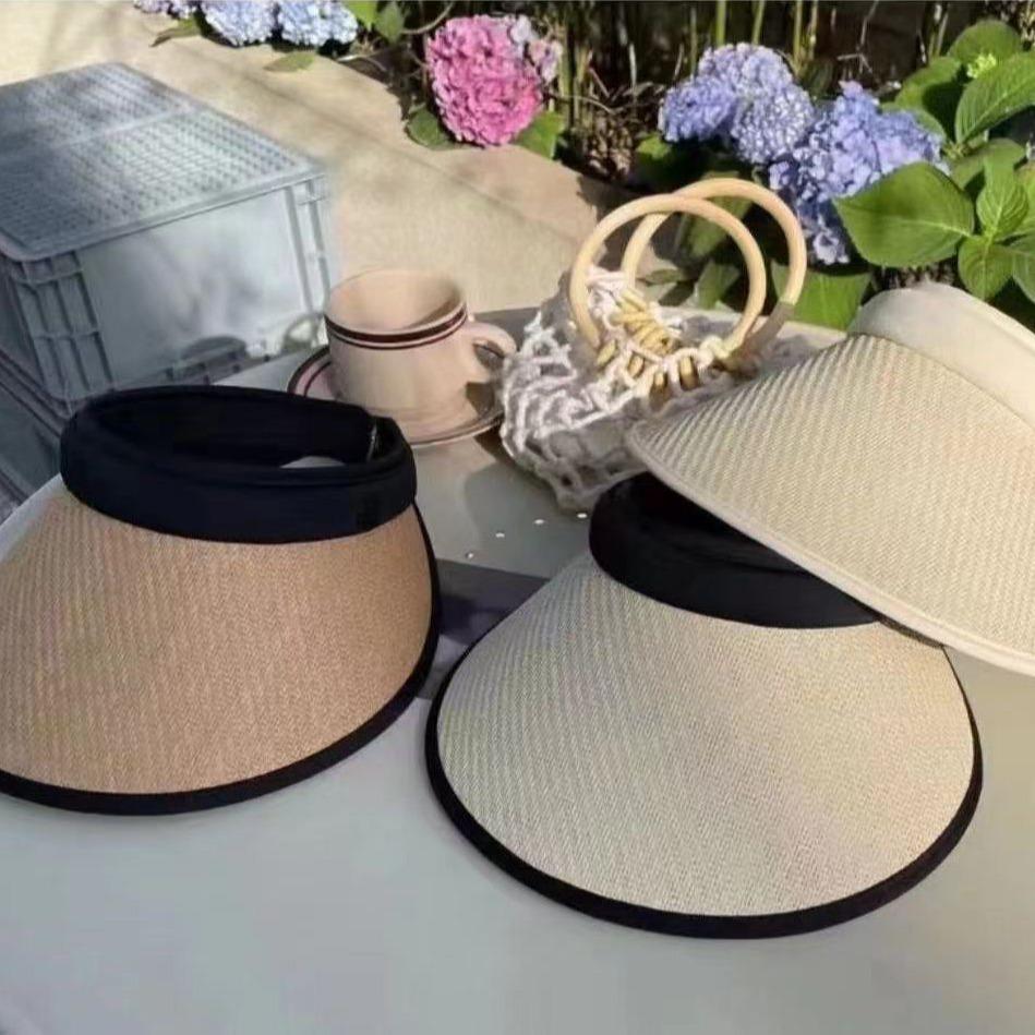 Women's Wide Brim Sun Protection Straw Hat with UV Face Cover for Outdoor Summer Activities