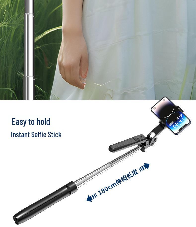 Portable Floor Stand Selfie Stick for TikTok & Travel Photography