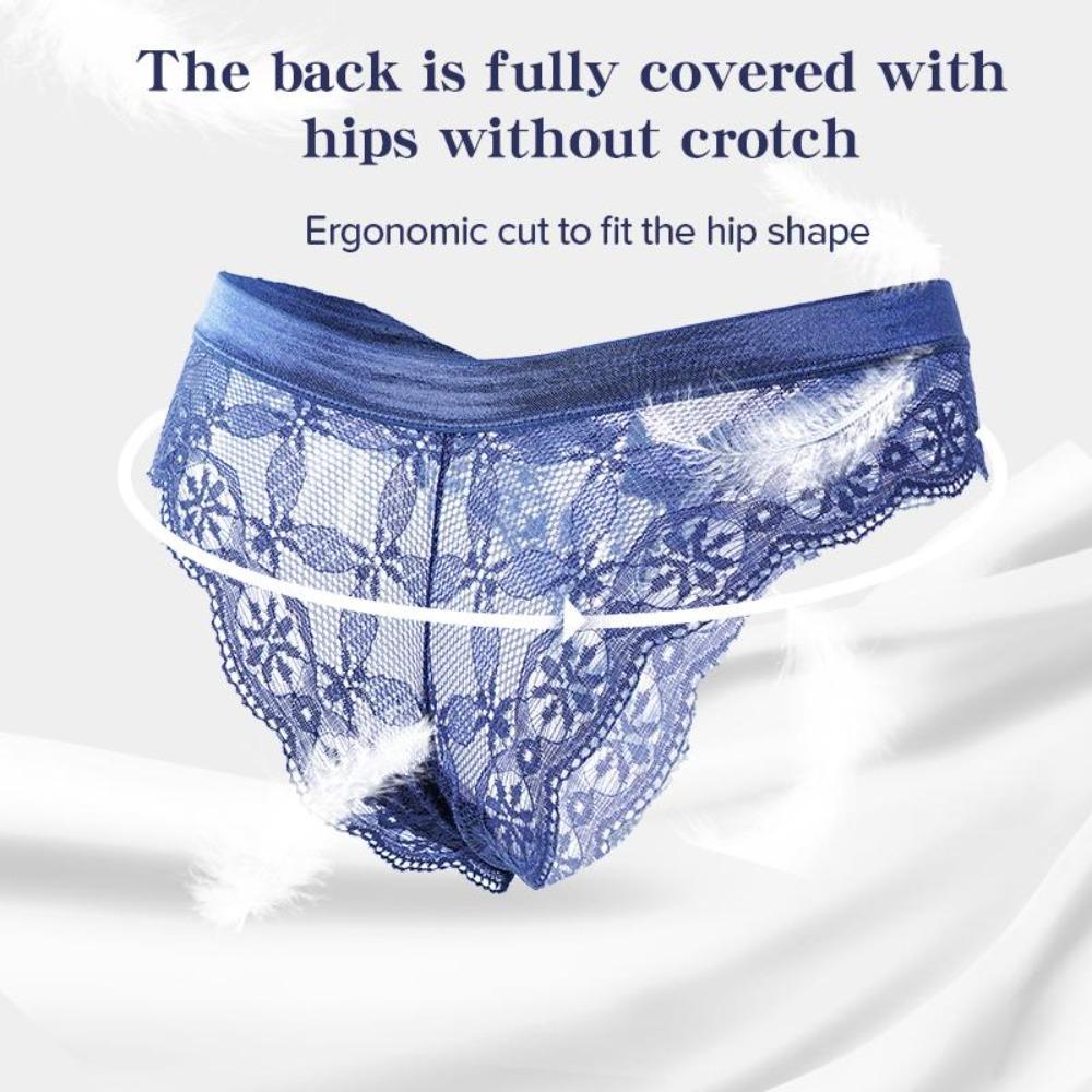 Tanga sexy din dantelă Chiloți cu talie joasă pentru femei Fluture Decupaj transparent Lenjerie de damă Slip de damă Lenjerie de corp pentru femei cu spatele în T