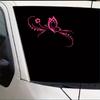 Fashion Butterfly Flowers Car Stickers Decoration Floral Art Reflective Vinyl Decals Car Motorcycle Decoration Accessories