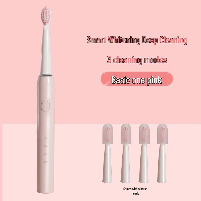 Adult Three-Speed Soft Bristle Sonic Electric Toothbrush with USB Charging
