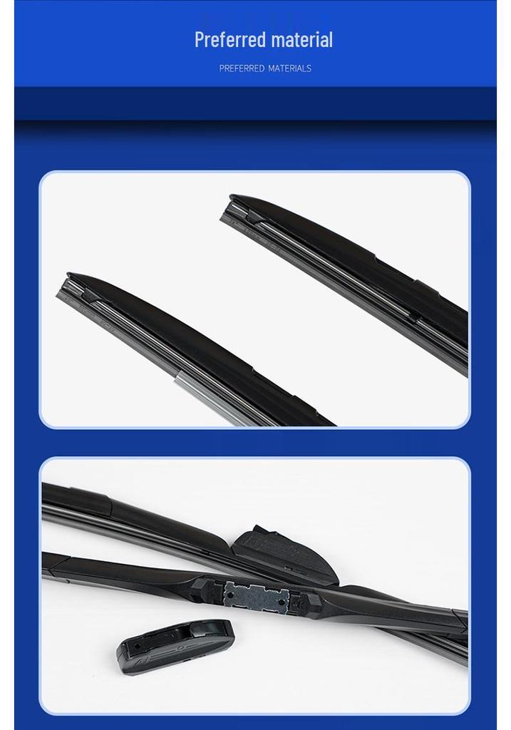 Universal Silicone-Coated High-End Silent Wiper Blade for ASX, Multi-Functional Three-Section Water-Scraping Blade.