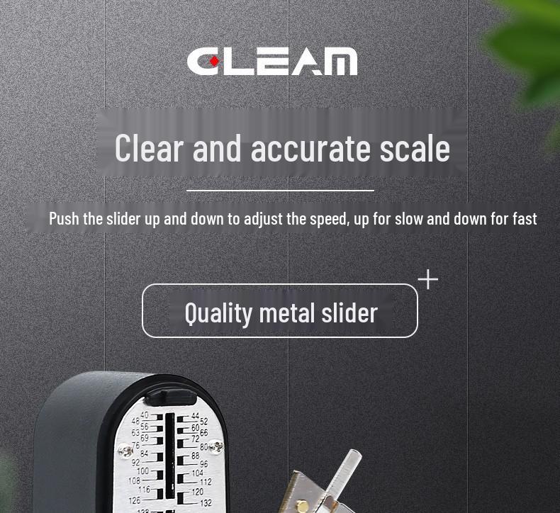 Presis mekanisk metronom for piano, gitar, fiolin, guzheng - Mini rytmeholder