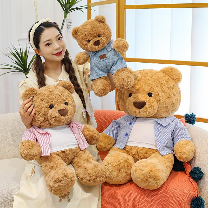 Bear Strap Teddy Pants Shirt Design Plush Toy Room Decoration Valentine Day Gift