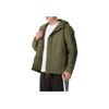 adidas Série Estilo de Vida Esportivo Design Listrado com Capuz Jaqueta de Algodão Confortável e Fashion Masculina Jaqueta Verde-Militar IV9230