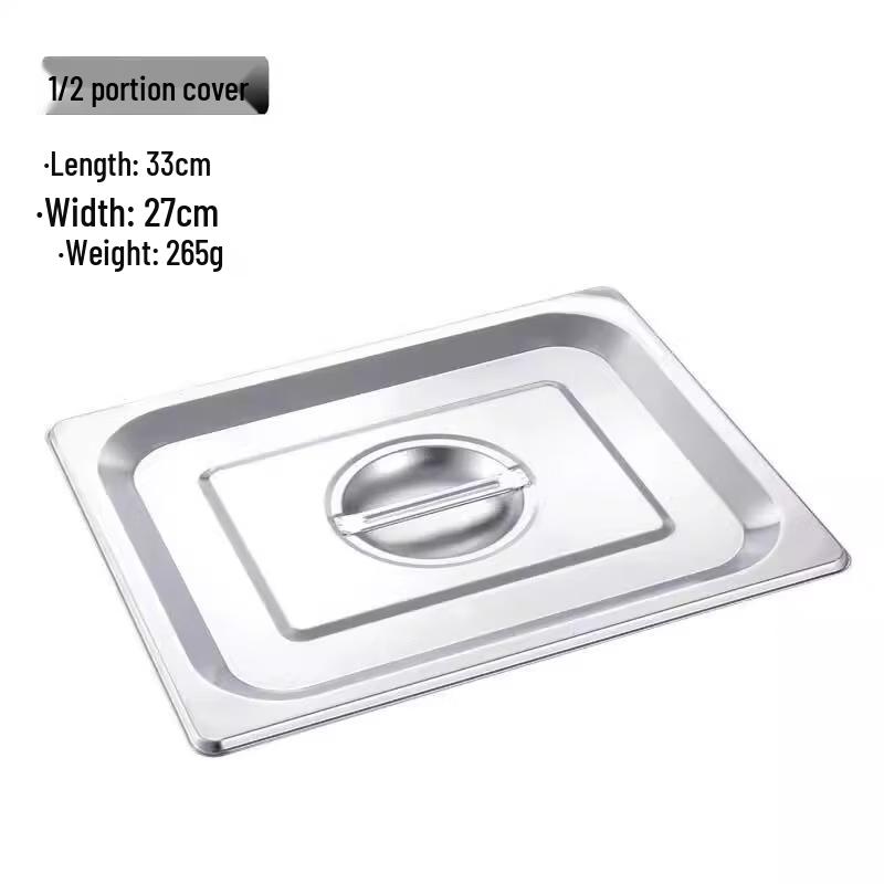

Stainless Steel Rectangular Buffet Food Pan Set with Lids