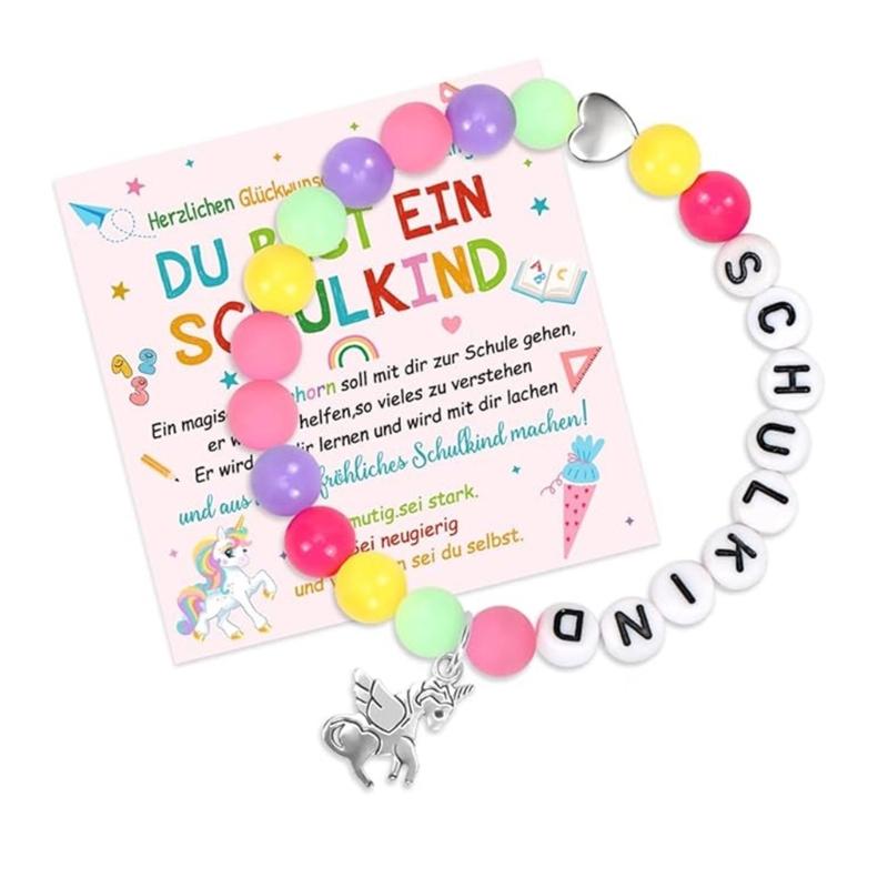 Creative Letter Bead Bracelet With/without Pendant Detail, Acrylic Design Wristlet For Teens Daily Accessories