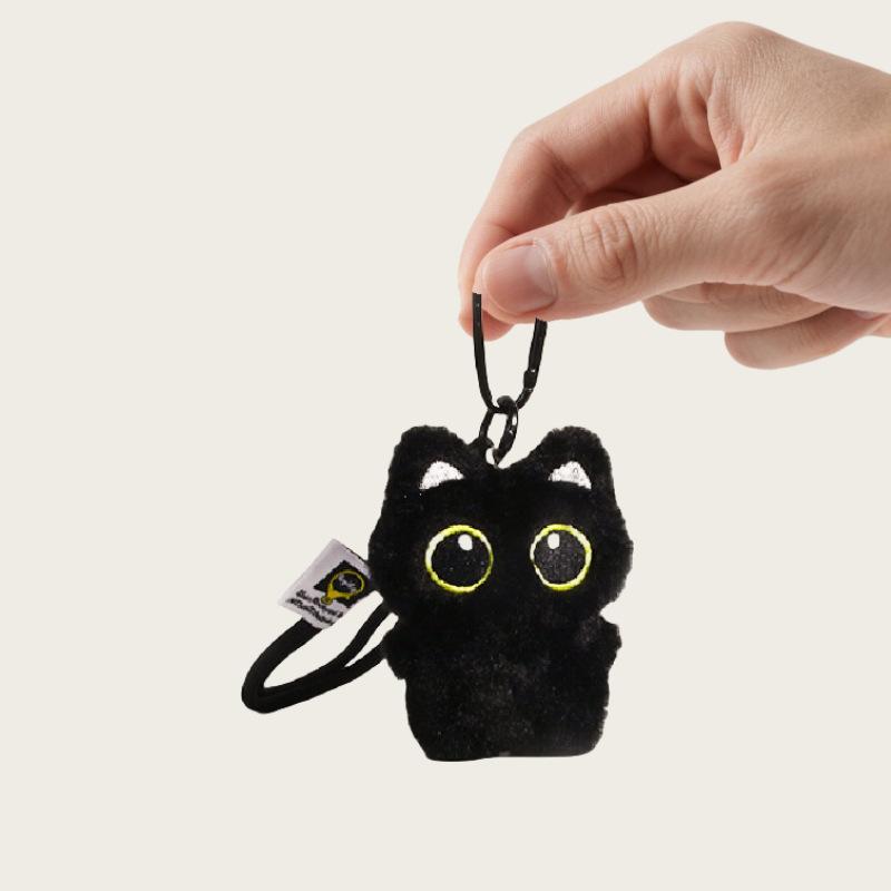 

Little Black Cat Bag Pendant, Cute Plush Doll, Car Keychain Hanging Jewelry Chain, Gift Tide For Students