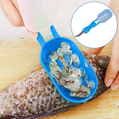 Edelstahl Fischschuppenentferner Fischhautschälmesser Schaber Meeresfrüchte Werkzeug Küchenzubehör