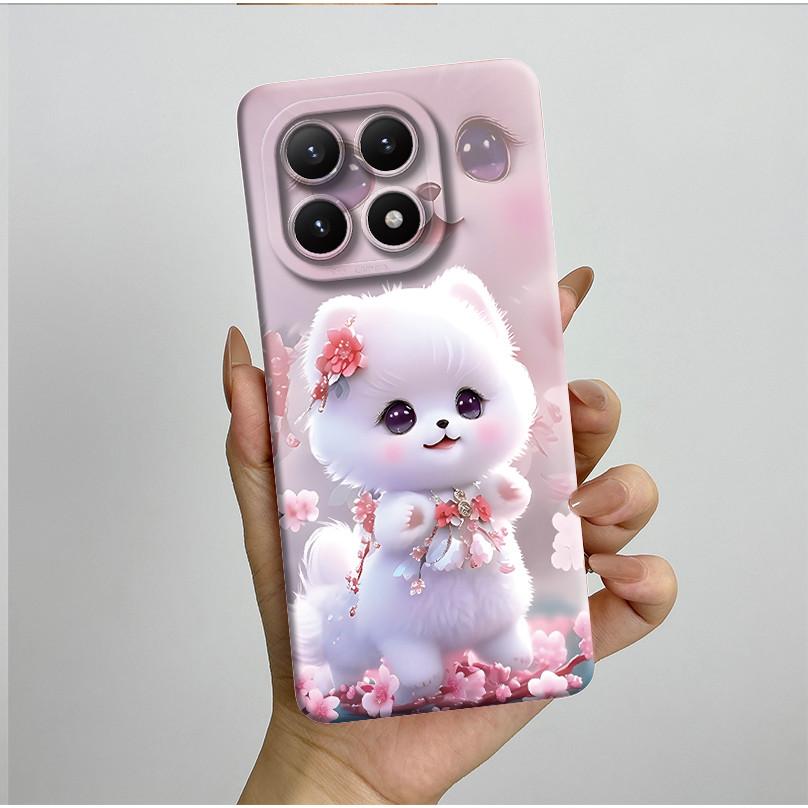 New For Xiaomi 15T Pro 15TPro Xiaomi15TPro Phone Case Aesthetic Pretty Butterfly Flowers Soft Silicone Shockproof Back Cover