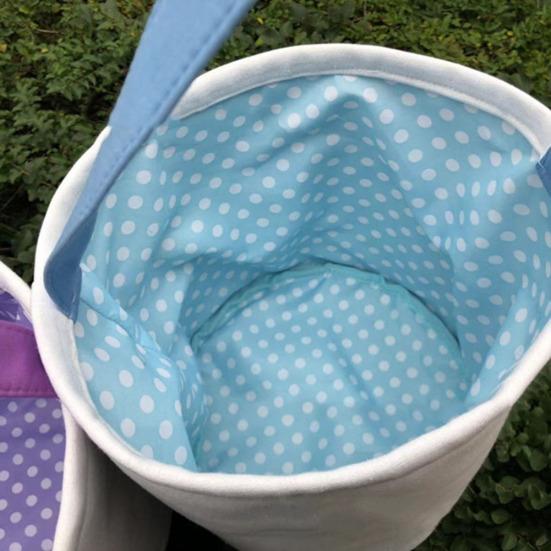 Cadou de Paște cu model iepure drăguț geantă de pânză geantă de mână coș pentru fete băieți