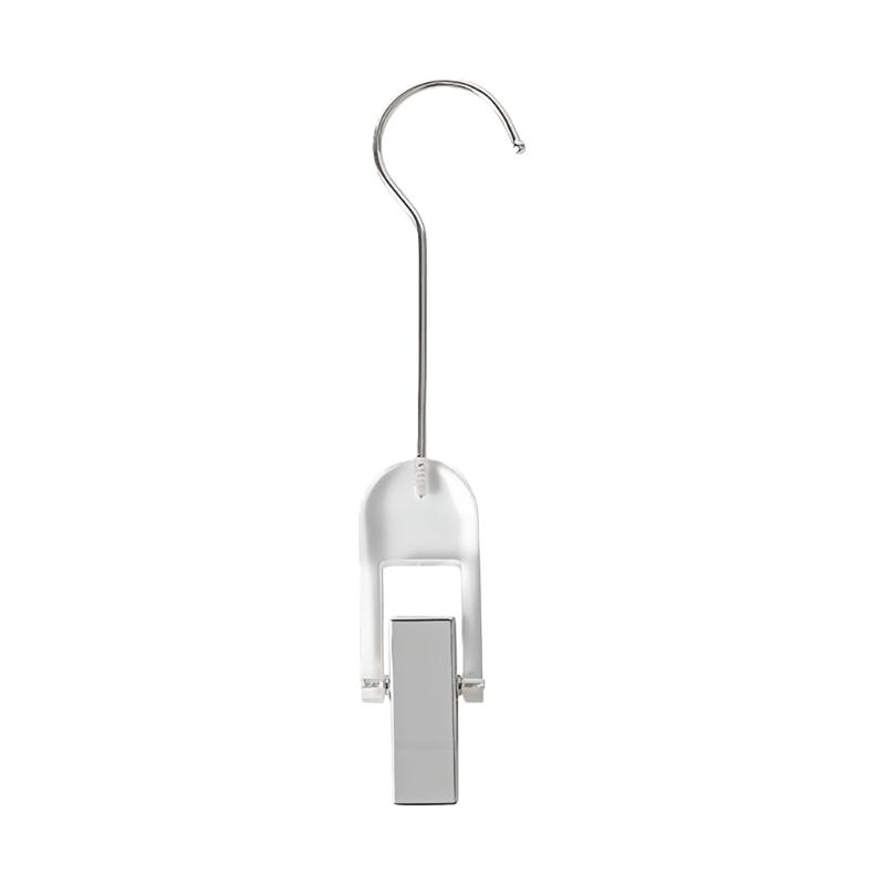 Clear Multifunctional Clothes Hanger Clip Durable Acrylic Materials Damage Release Design For Scarves Hats Socks Home Storage Solution