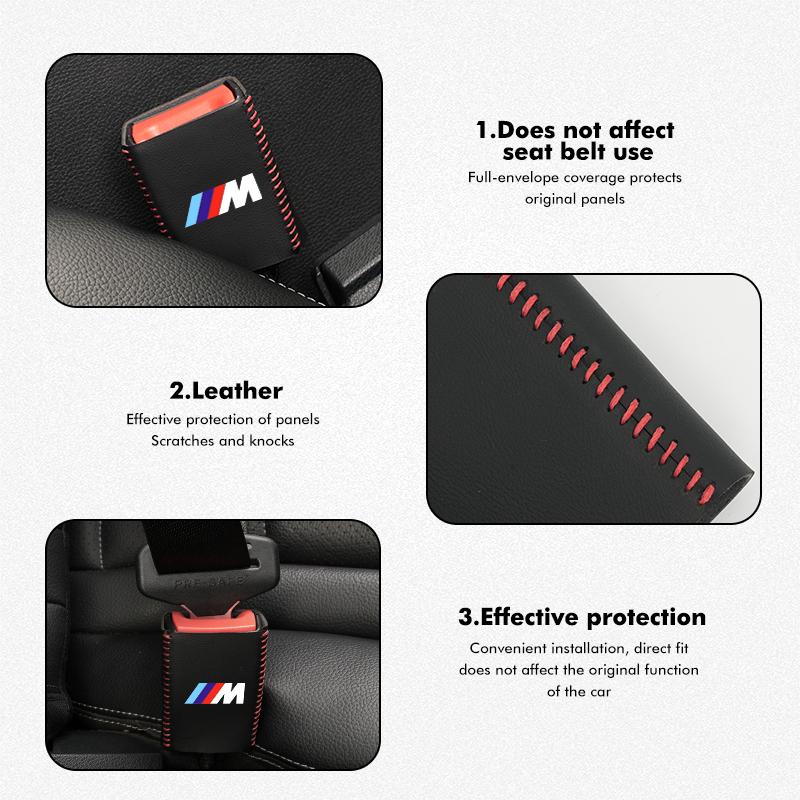 For BMW Car Belt Buckle Plug Protective Cover Interior Accessories E70 E91 E30 G30 E53 M3 M5 X6 X4 X7 E92 E93 X1 X3 X5
