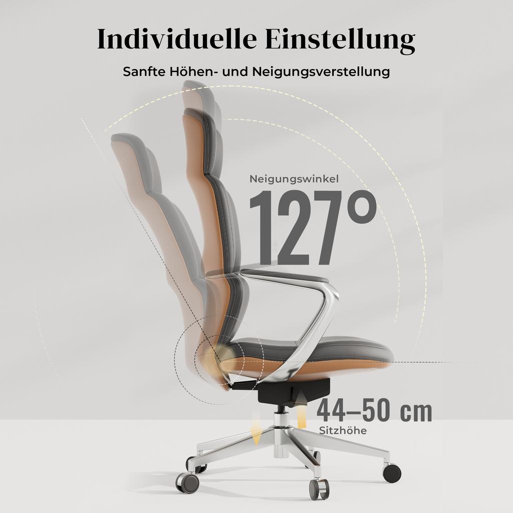 Leather chair with classic design