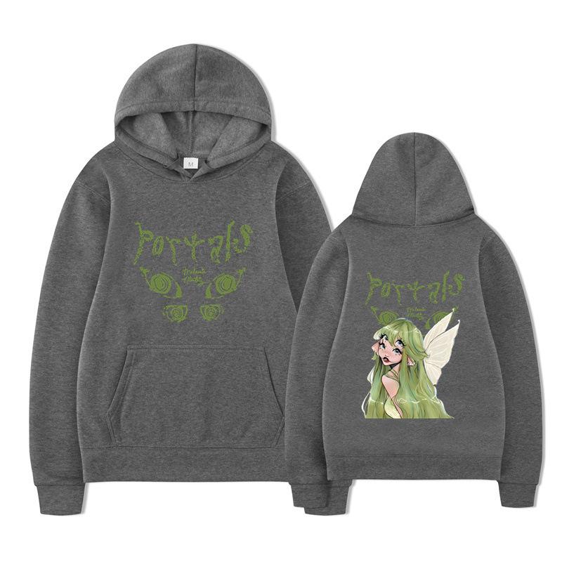 Autumn And Winter Flower Letter Printed Sweater Hoodie