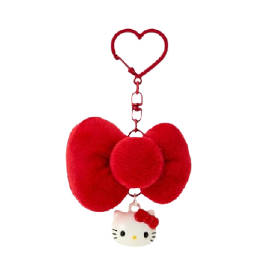 Sanrio Hello Kitty I Love Hello Kitty Ribbon Keychain Red ONE SIZE