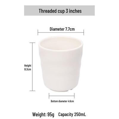 Qianxing Weißes Melamin Restaurant Wasserbecher