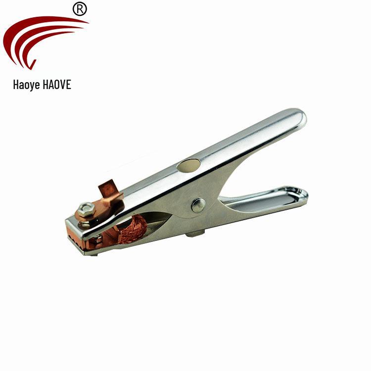Red Copper Gas Shielded Welding Pliers and Ground Clamp
