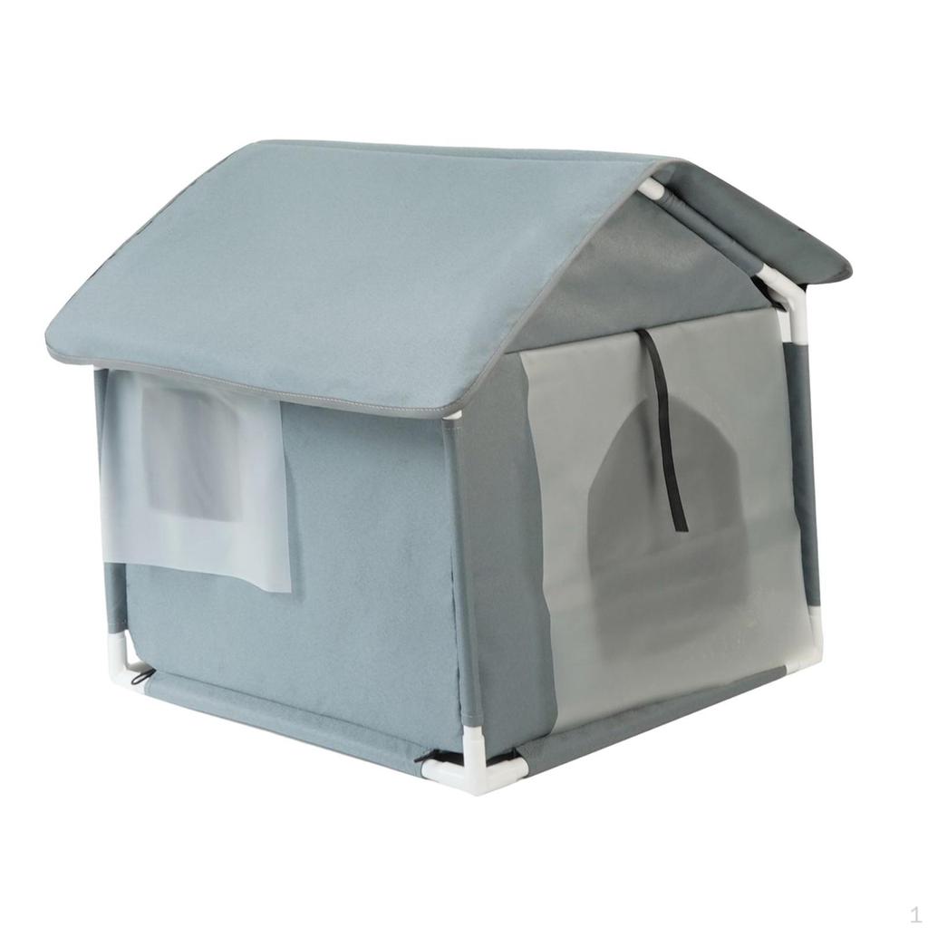 Cat Dog Tent Cabin Outdoor Feral Cats Warm House Bed Pet Supplies Puppy Kitten Oxford Cloth