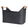 45 X 32 X 40 Cm Foldable Wood Basket Large Capacity 57 L Fireside Wood Carrier Holder Bag for Firewood Wood Newspapers Clothes