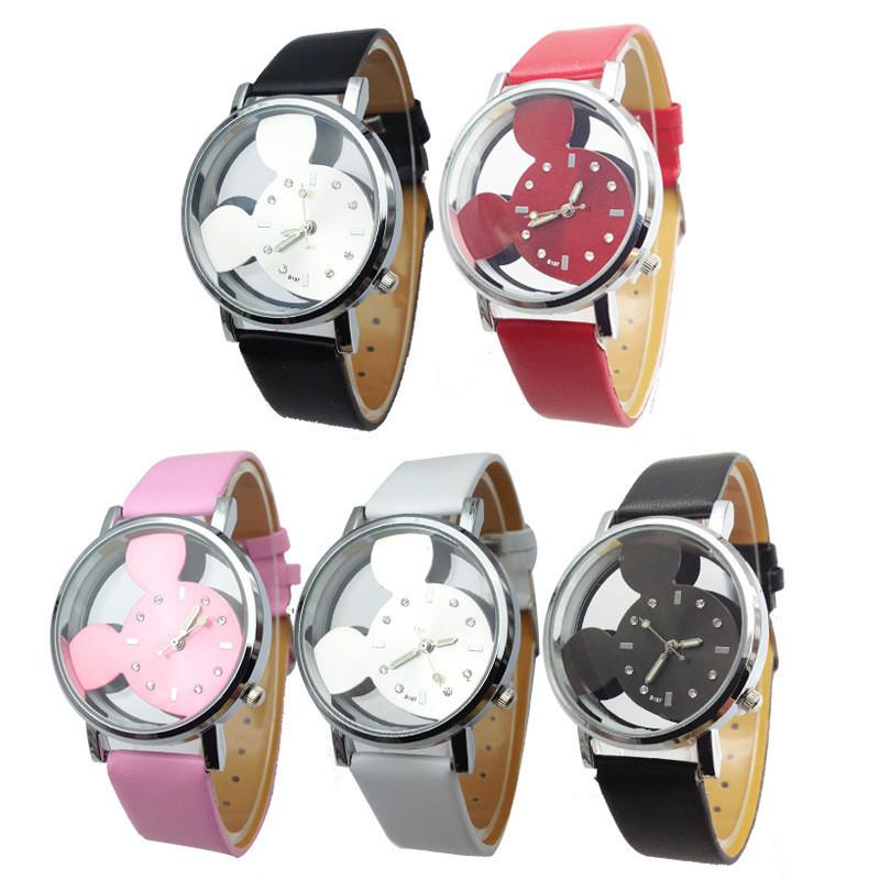 Mickey Mouse Childrens Fashion Quartz Watch With Large Dial For Kids And Teens