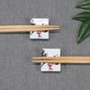 Stylish Kutani Ware Pair Chopstick Rest Set with Phoenix Ceramic Cutlery Made In Japan Design, Rest,