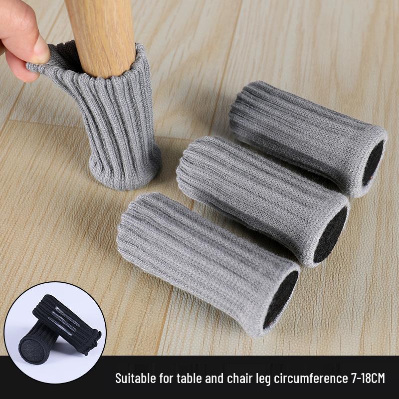 Thickened Non-Slip Chair and Table Leg Covers - Wear-Resistant, Silent Foot Pads for Tables and Chairs
