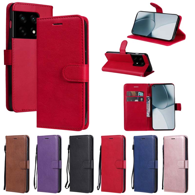 Wallet Case For Oneplus 12 11 12R 10 9 8 Pro 10T 8T ACE 3 Nord CE 2 Lite 2T N10 N20 SE Flip Leather Book Card Slots Phone Cover
