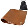 Linkidea Vegan Leather Splat Reusable Floor Protector Waterproof Splat Mat for Floor Portable Highchair Perfect for Indoor and Outdoor Picnics Mat,