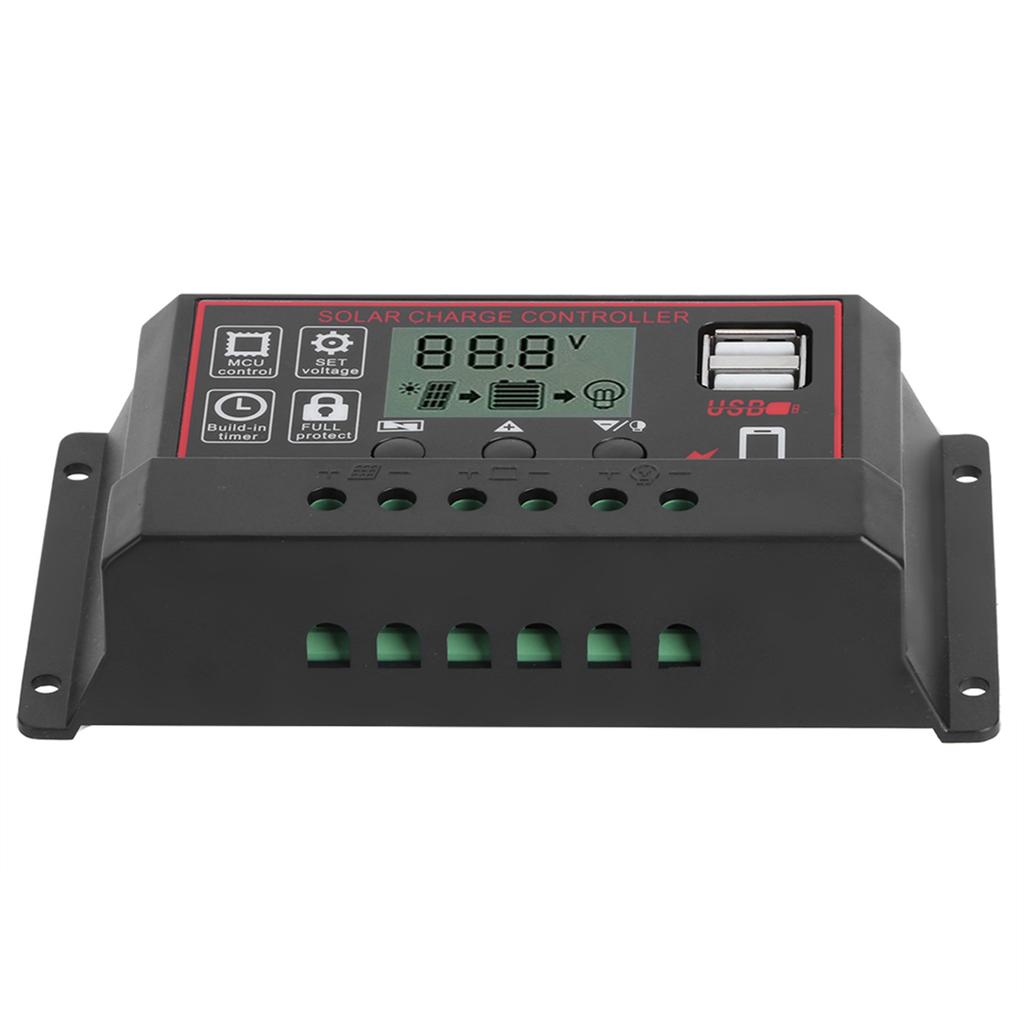 30A Solar Charge Controller Digital Display Photovoltaic Instrument Intelligent Regulator