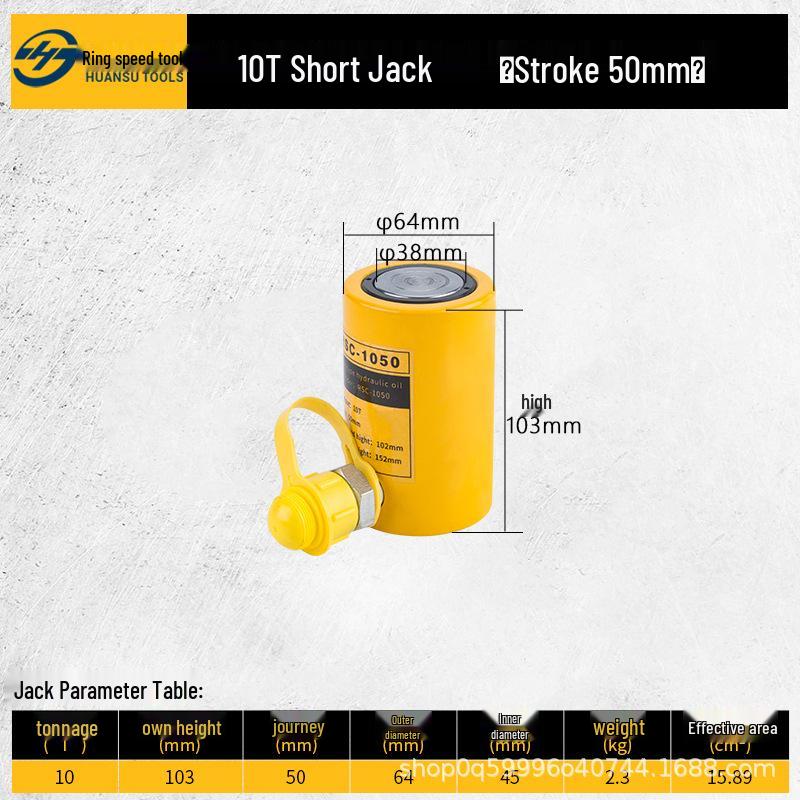 Ultra-Thin Electric & Manual Hydraulic Jack 10t-100t, Split Type (Lateral)