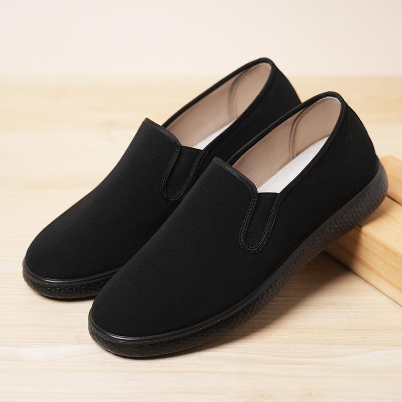 

GV701 Men s 2025 Breathable Slip-On Black Casual Work Shoes with Soft Sole 38 чорний