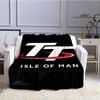 Motorrad Isle of Man TT Bedruckte Decken Flanell Warme Decke Weiche, gemütliche Decke Reisedecken Bettbezüge Geburtstagsgeschenk