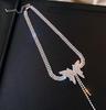 Luxury Crystal Choker Necklace for Women Water Drop Pendant Necklace Trend Weddings Jewelry Party Gifts