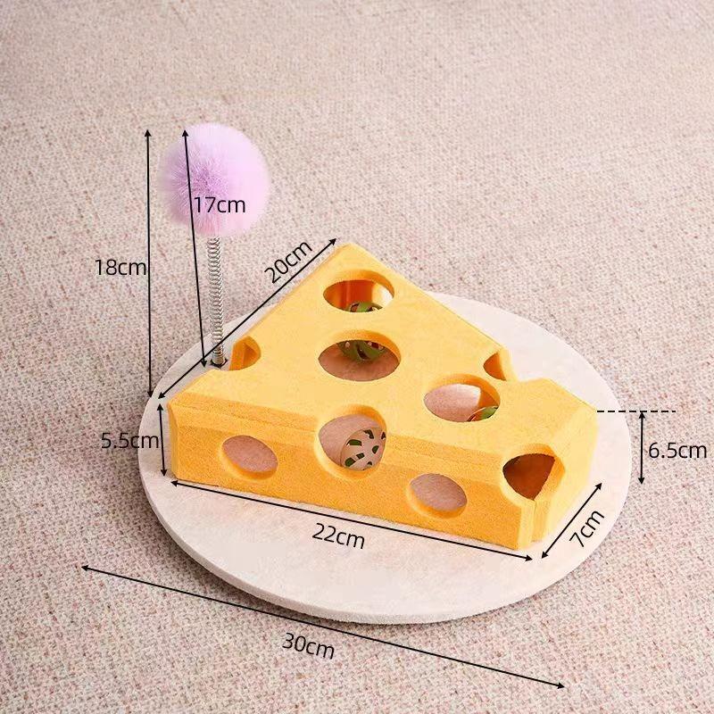 Katzenpuzzle Spielzeug Filz Puzzlebox Katze Bewegungsspielzeug mit Ball Indoor Sport Unterhaltung Jagd Katzenspielzeug für Wohnungskatzen