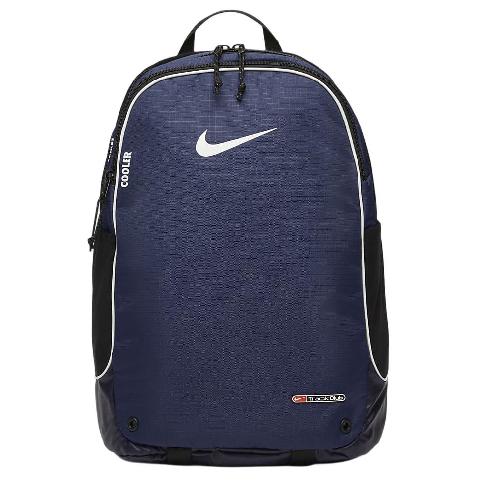 Nike Fabric Backpack Regular Unisex Deep Navy Blue & Black & Mountain White Casual HF9418-427
