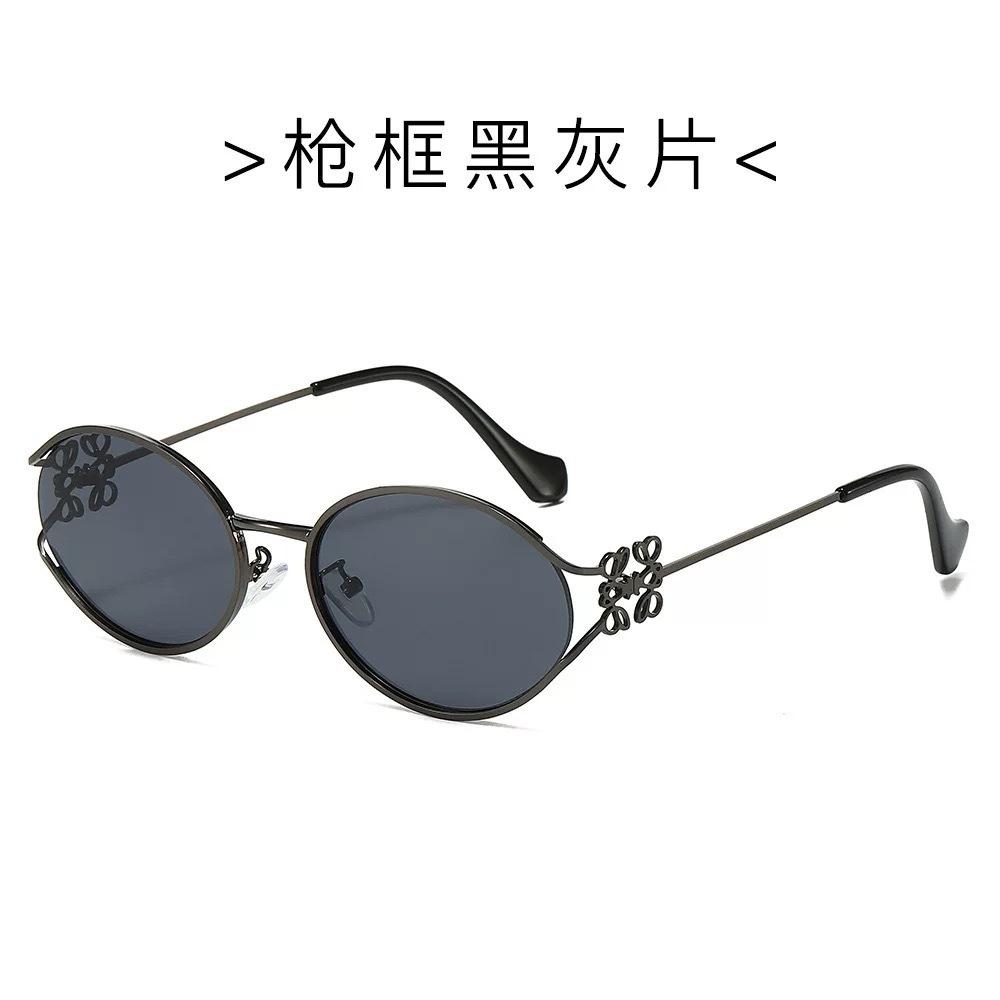 JYL TS Sunglasses UV Ellipse Small Frame Women/3722 B-2585 опера розовато-лиловый