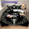 3pcs Mutant Monkey Bedding Set - Includes One Quilt Cover and Two Pillowcases (No Core) - Anime Cartoon Design, Perfect for Bedroom and Gues