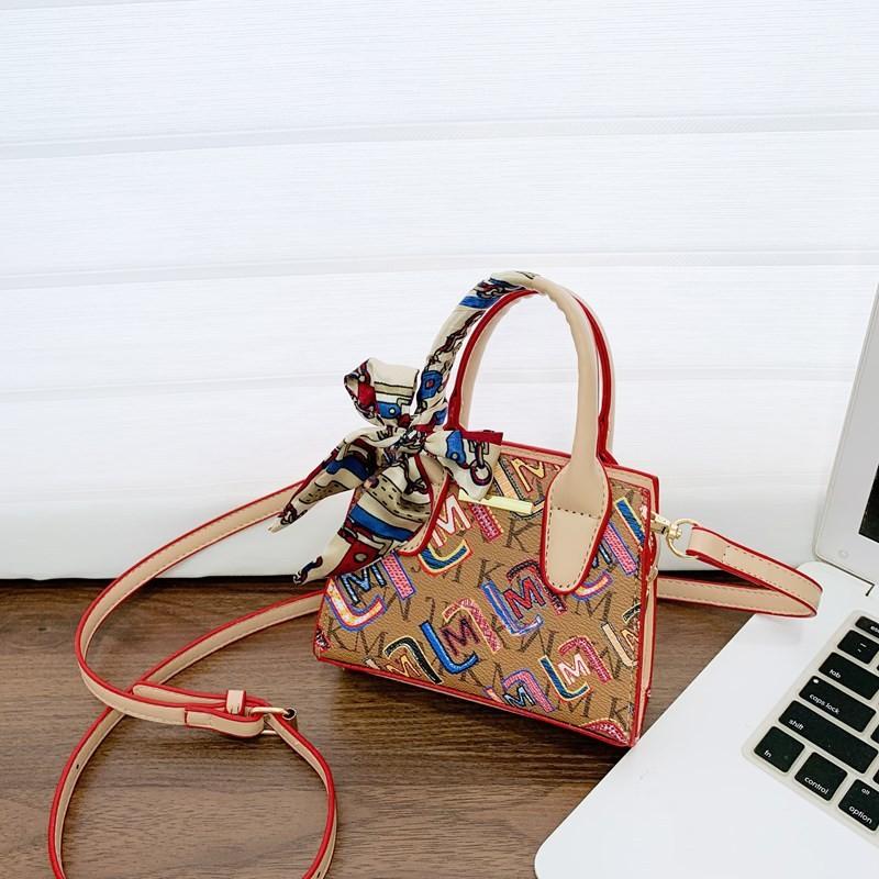 Printed Letter M Shoulder Bag Children Outdoor Leisure Fashion Crossbody Bags