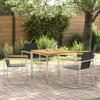 5-piece Garden Dining Set In Solid Teak vidaXL 3334830