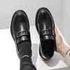 Spring And Autumn New Single Shoes Men'S Korean Version Of British Style Large Size Black Platform Small Leather Shoes 45 46 Men'S Shoes