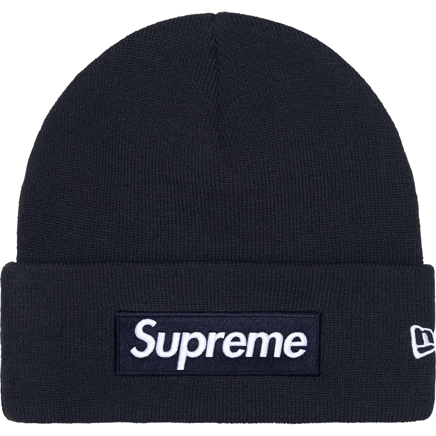 Supreme New Era Box Logo Beanie (25FW) Navy One-Size